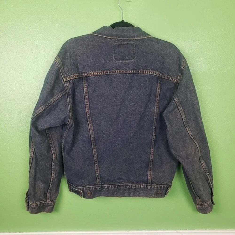 Men's Vintage Levi Strauss Signature Preimum Denim Button Up Jacket Size Small - Picture 2 of 14